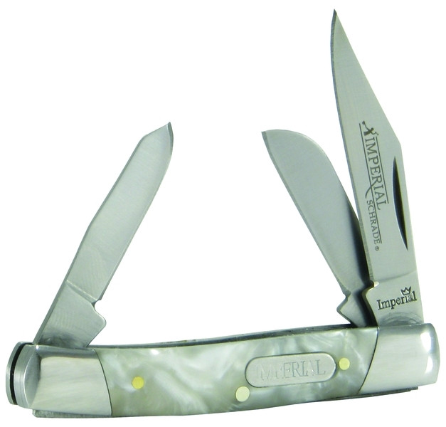 Imperial IMP14 Stockman Pocket - Knife 3-Blade Ivory Handle - IMP14
