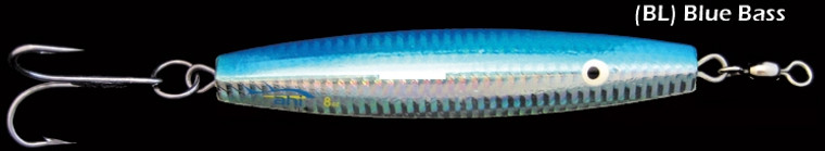 Ahi DJ-8-BL Assault Diamond Jig, 5" - 8 oz, Blue Bass - DJ-8-BL Ahi DJ-8-BL Assault Diamond Jig, 5" - 8 oz, Blue Bass - DJ-8-BL