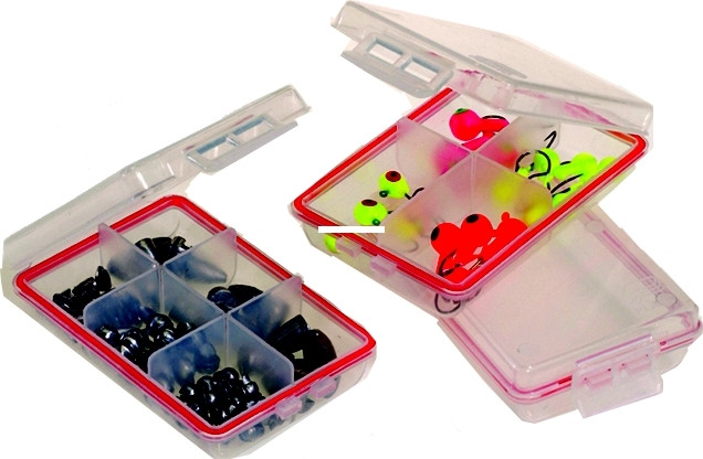 Plano 106100 Waterproof Box 3-Small - Clear - 106100