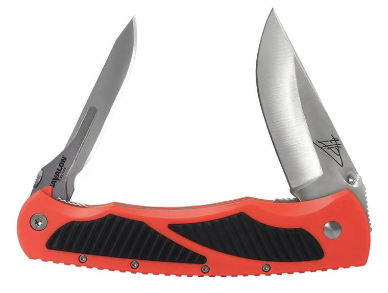 Havalon XTC-TZBO Titan, Double - Folding Blade, Black/Orange Handle - XTC-TZBO