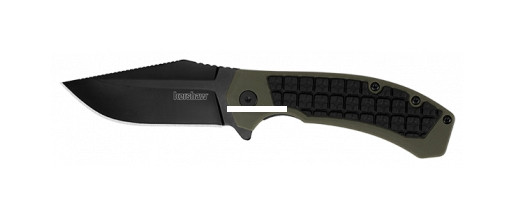Kershaw 8760 Faultline Folding - Knife, Black-oxide 4" blade, Nylon - 8760