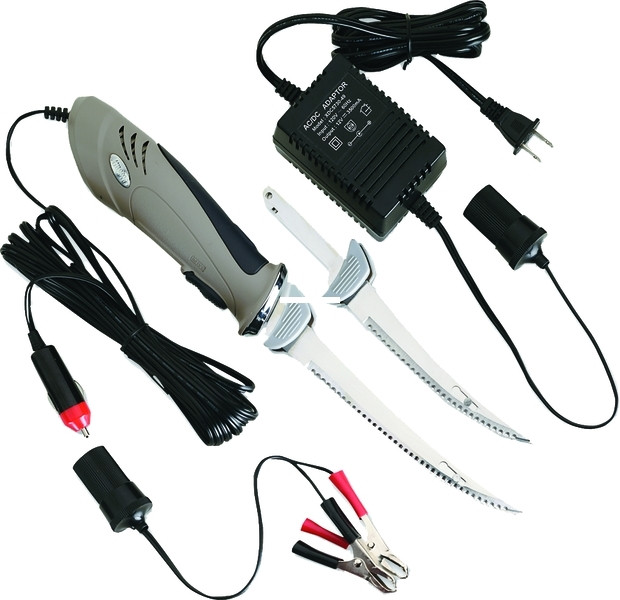 Rapala PGEF1 Deluxe Electric Fillet - Knife Set 110V AC/12V, Storage Case - PGEF1