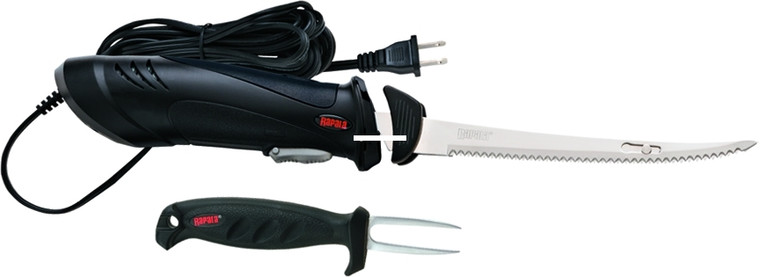 Rapala REFAC Electric Fillet Knife - & Fork 7-1/2" Blades, 110V AC, 7' - REFAC