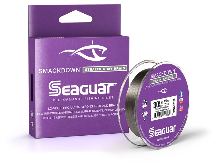 Seaguar 20SDSG150 Smackdown Braided - Line Stealth Gray 20lb 150yd - 20SDSG150 Seaguar 20SDSG150 Smackdown Braided - Line Stealth Gray 20lb 150yd - 20SDSG150