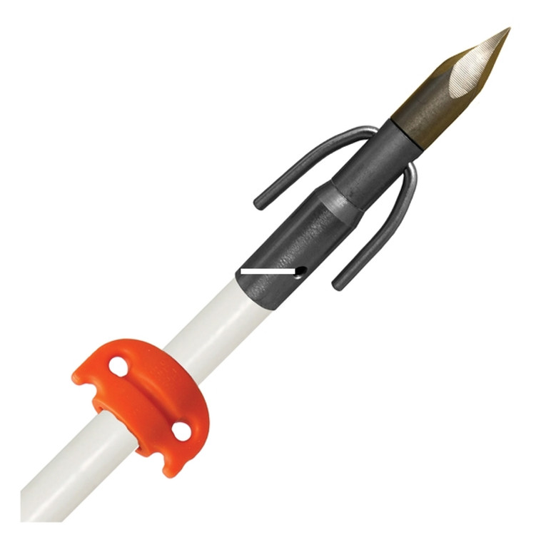 AMS A208-WHT Fiberglass Arrow - Chaos QT Point & AMS EverGlide - A208-WHT