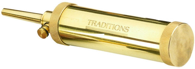 Traditions A1201 Dlx Tubular Flask - w/Valve Brass - A1201