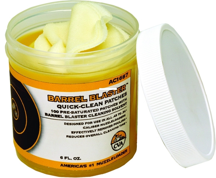 CVA AC1687 Barrel Blaster 100pk - Quick Clean Patches - AC1687