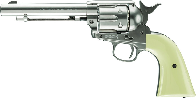 Umarex 2254048 Peacemaker Nickel - CO2 Pellet Single Action Revolver - 2254048