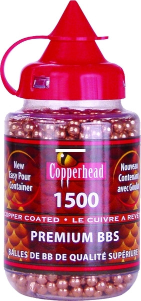 Crosman 737 Copperhead - Copper-Plated Steel BB's 1500 ct - 737