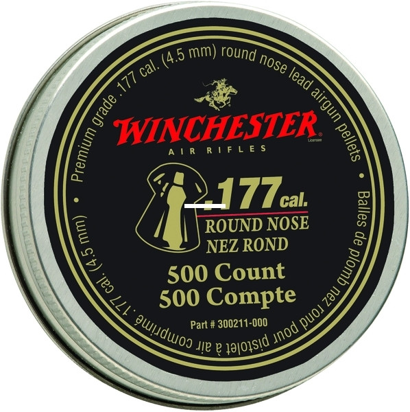 Winchester 987419-446 500 ct .177 - Round Nose Pellets - 987419-446