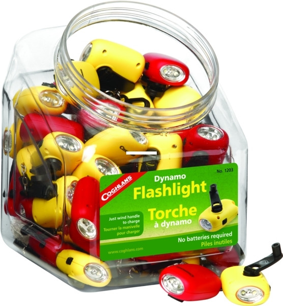 Coghlans 1203 Dynamo Flashlight - Bowl of 50 - 1203
