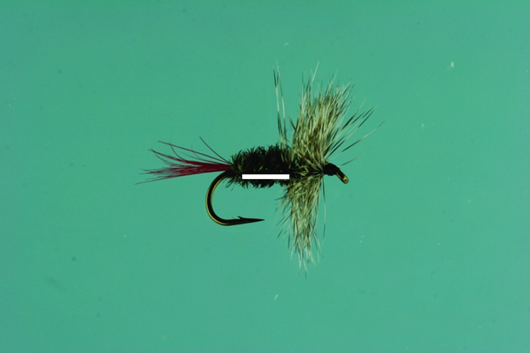 Jackson Cardinal 024-10 Dry Fly - #10, Grizzly Hackle Peacock - 024-10 Jackson Cardinal 024-10 Dry Fly - #10, Grizzly Hackle Peacock - 024-10