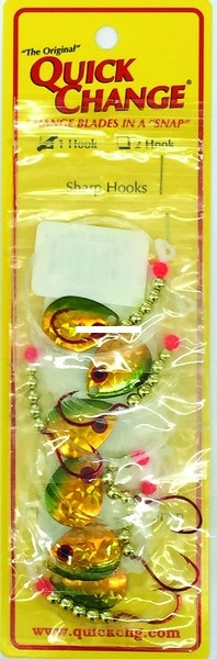 Quick Change WSFB4 Single Hook 60" - Spinner Rig, #2 Red Hook, Sz3 Colo - WSFB4