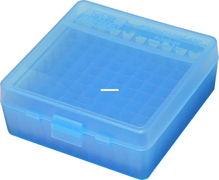 MTM P-100-3-24 Case-Gard Ammo Box - 100 Round Flip-Top 38 - 357 - P-100-3-24