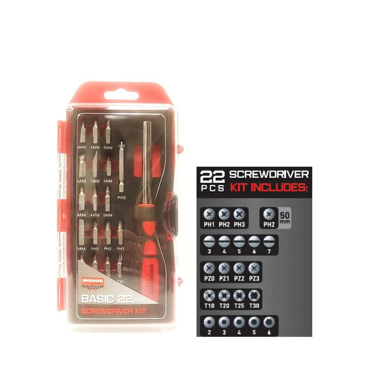 Birchwood Casey BC-BSDS Basic - Screwdriver Set - 22 pc kit /3,4,5 - BC-BSDS