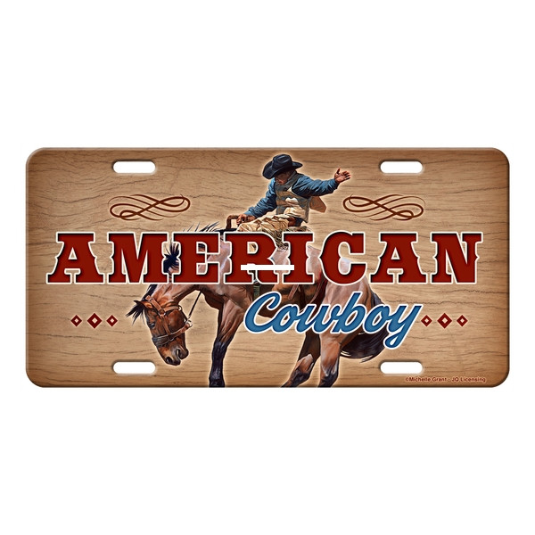 Rivers Edge 2706 Vanity License - Plate 12in x 6in - American Cowboy - 2706