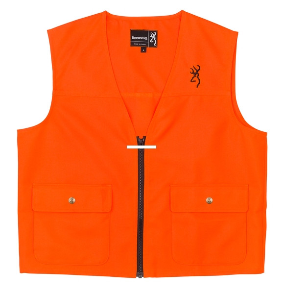Browning 3055000104 Youth Blaze - Orange Safety Vest Back License - 3055000104