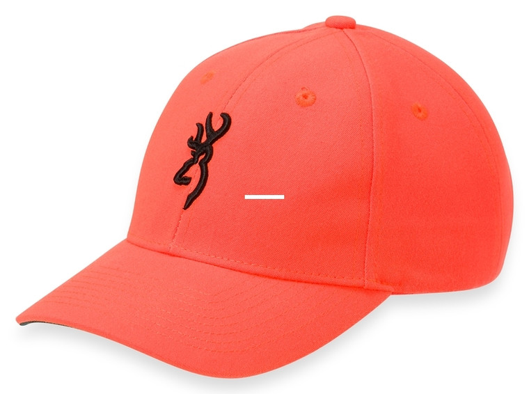 Browning 30850101Y Cap Youth Safety - Orange 3 D Buckmark Adjustable Hook - 30850101Y