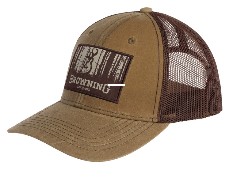 Browning 308120841 Cap Timber Wax - Mesh Adjustable Snap Closure - 308120841