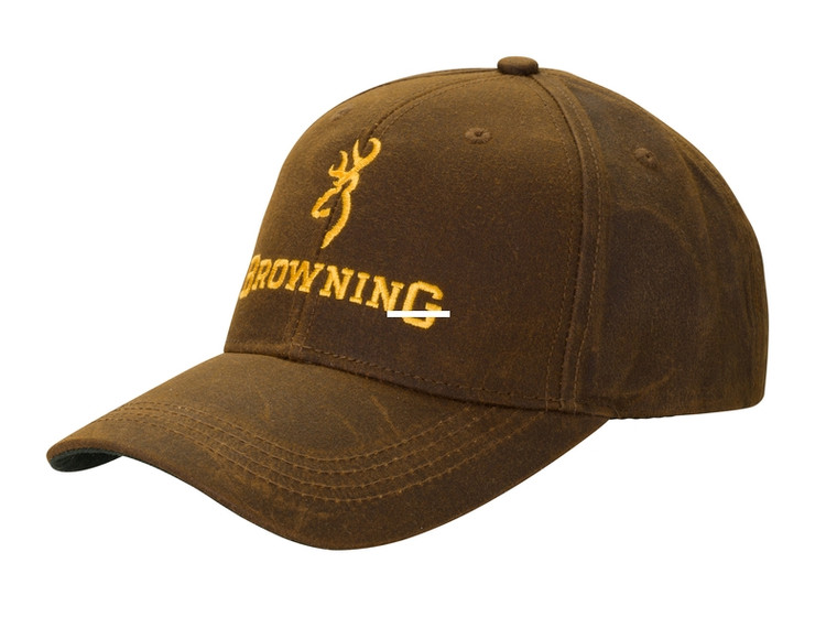 Browning 3084121 Cap Dura Wax Brown - With B/M Hook And Loop Closure - 3084121