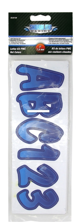 Shoreline Marine SL52128 Letter Kit - Pwc / 3 Asst Colors - SL52128