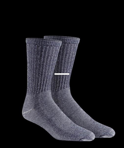 Fox River 2198 LG 02030 NAVY - Trailpack 2pk MW Sock, Crew, 2-pr - 2198  LG 02030 NAVY