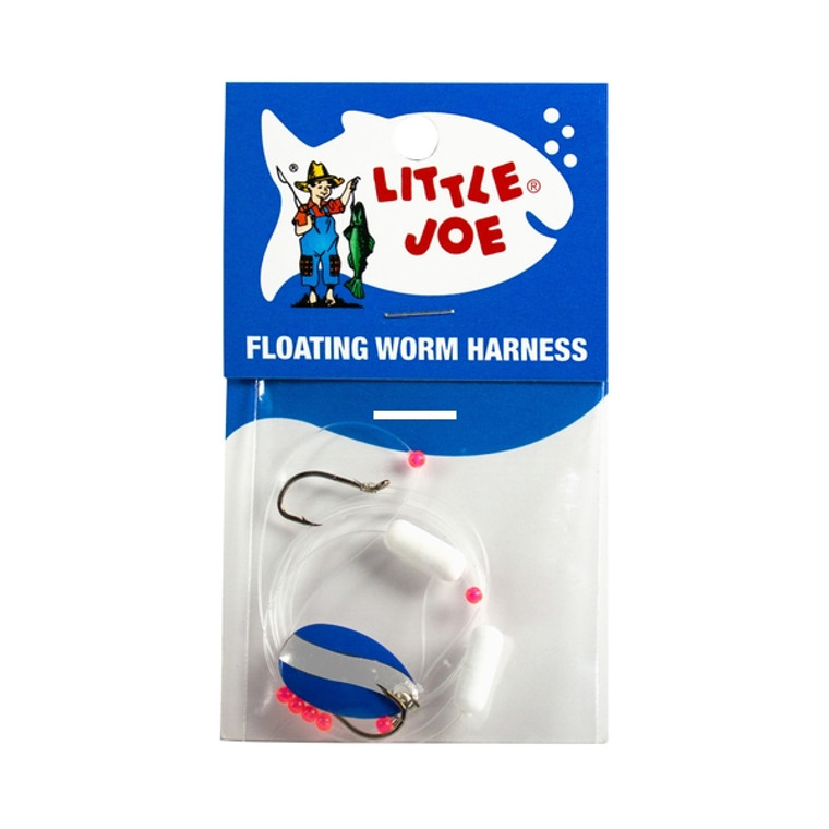 Little Joe LR741 Floating Worm - Harness-Blu/Chrm - LR741
