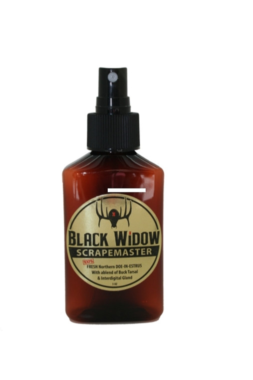 Black Widow Deer Lures G0045 Gold - Label Northern, Scrape Master 3oz - G0045