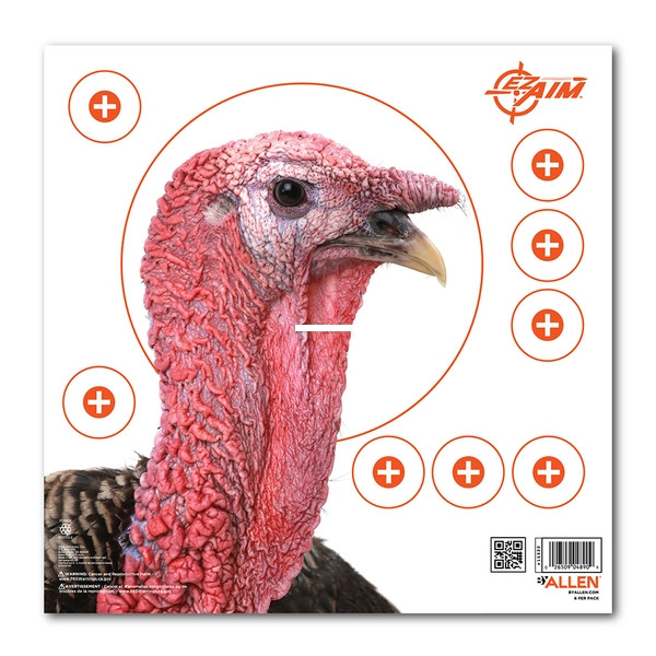 Allen 15322 EZ Aim Paper Four Color - Patterning, 12X12 Turkey, 6 Pack - 15322