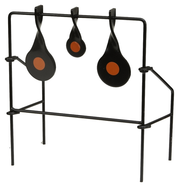 Allen 15265 Ez-Aim Steel Spinner - Target Rimfire & Air Guns, Black/Red - 15265