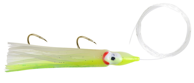 Danielson SQDR45105 Squid Rigged - 4.5" GlowChartreuse Spt - SQDR45105