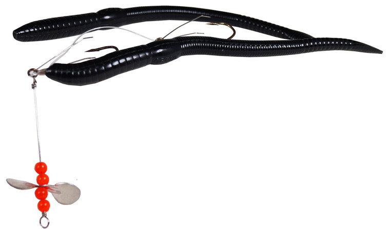 Creme 103-1 6" Scoundrel Worm Rig - Blk - 103-1 Creme 103-1 6" Scoundrel Worm Rig - Blk - 103-1