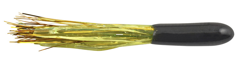 Apex APT15-10-25 Tinsel Tube 1.5" - Black/Chartreuse 10pk - APT15-10-25