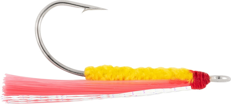 Danielson SFMPYY Fly Mono Shrimp - Pink/Yellow/Yellow Head 7/0 12pk - SFMPYY