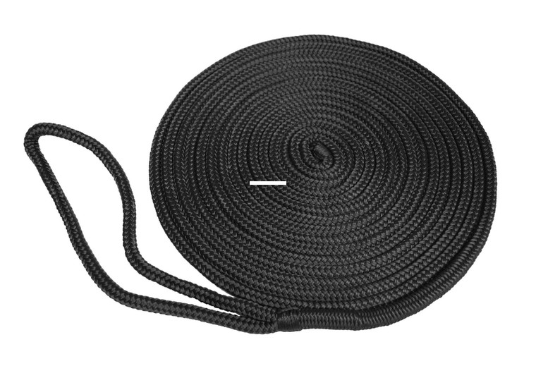 Taylor Made 11321 Dock Line-Brd Bk - 3/8X25 - 11321