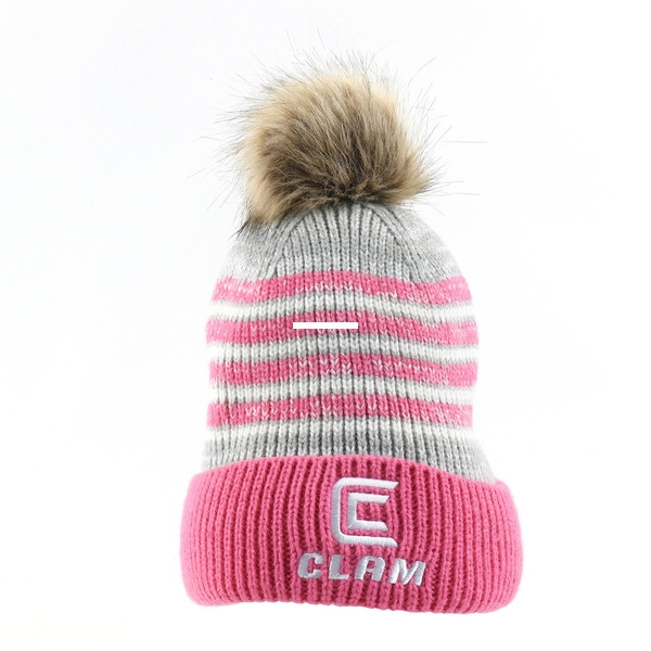 Clam 16206 Pink Pom Hat -  - 16206