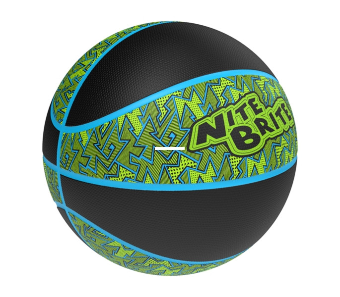 Baden BR6G-3002-P4 28.5 Nitebrite - Basketball BK/LT GN - BR6G-3002-P4