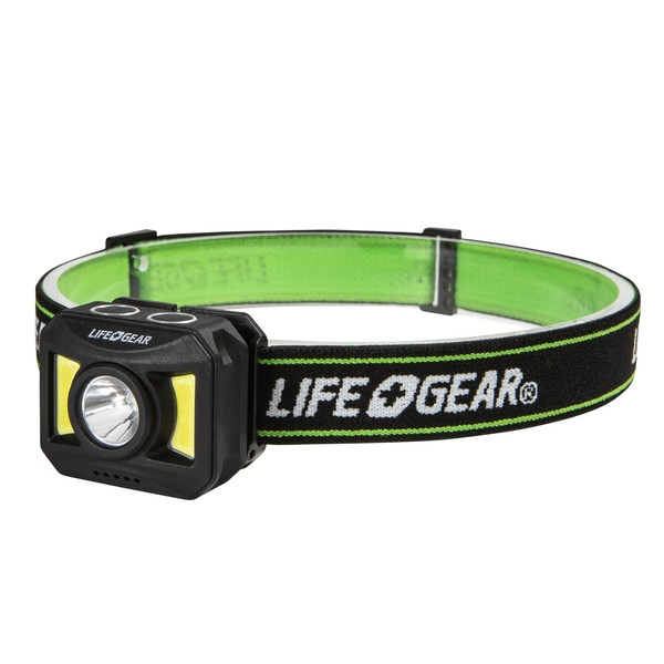 LifeGear 41-3919 300 Lumen - Rechargeable Headlamp - 41-3919