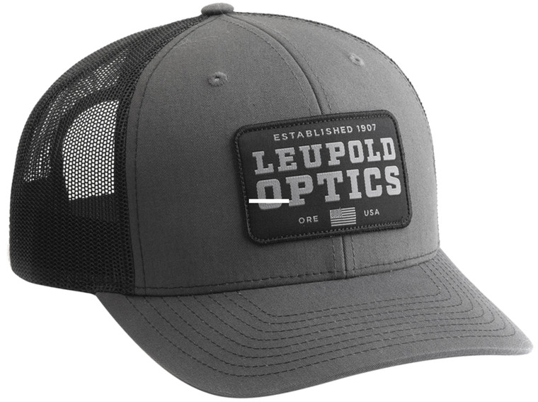 Leupold 179859 Established 1907 - Trucker Hat Gray/Black - 179859