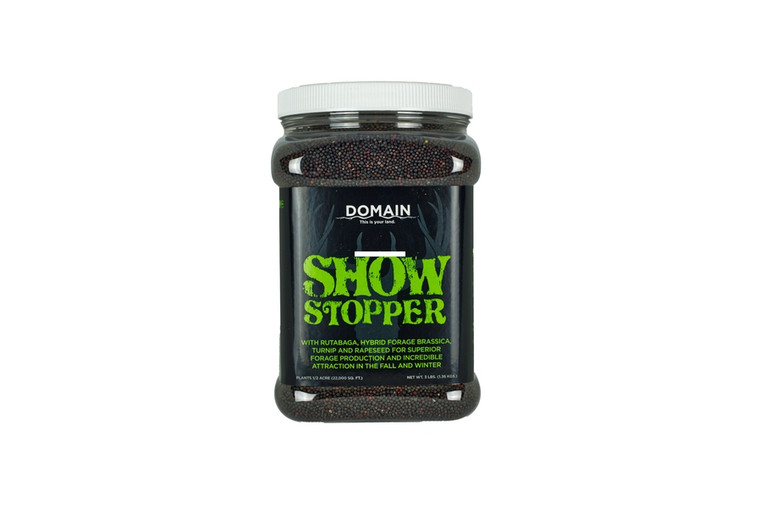 Domain SSFP3 Show Stopper Food Plot - Mix, 3 lbs., Plants 1/2 Acre - SSFP3
