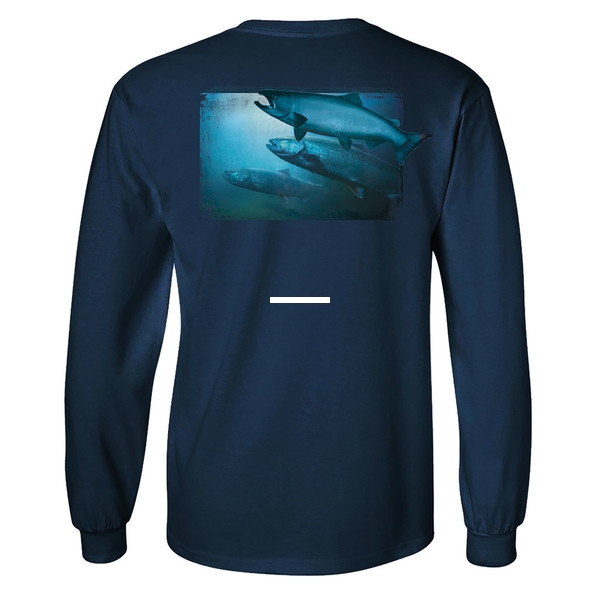 Calcutta G219267B-XL Mens Calcutta - Salmon Trio, Long Sleeve T Shirt - G219267B-XL