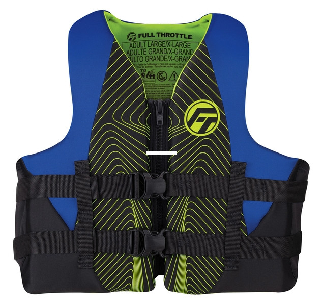 Full Throttle 142100-500-080-22 - Rapid-Dry Vest Adult Blue 2XL/4XL - 142100-500-080-22