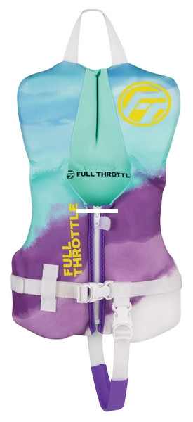 Full Throttle 142200-505-000-22 - Infant Rapid-Dry Flex-Back Aqua - 142200-505-000-22