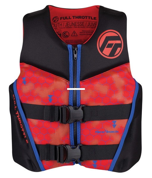 Full Throttle 142500-100-002-22 - Youth Rapid-Dry Flex-Back Red Youth - 142500-100-002-22