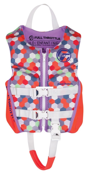 Full Throttle 142500-105-001-22 - Child Rapid-Dry Flex-Back Pink Child - 142500-105-001-22