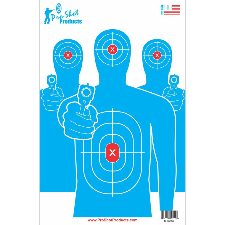 Pro-shot - 13x20 Tactical Target 6pk - P3TACTICAL