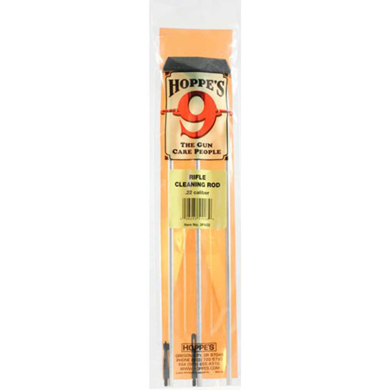 Hoppe's - 3pc 22 Cal Alum Rfl Rod - 3PA22