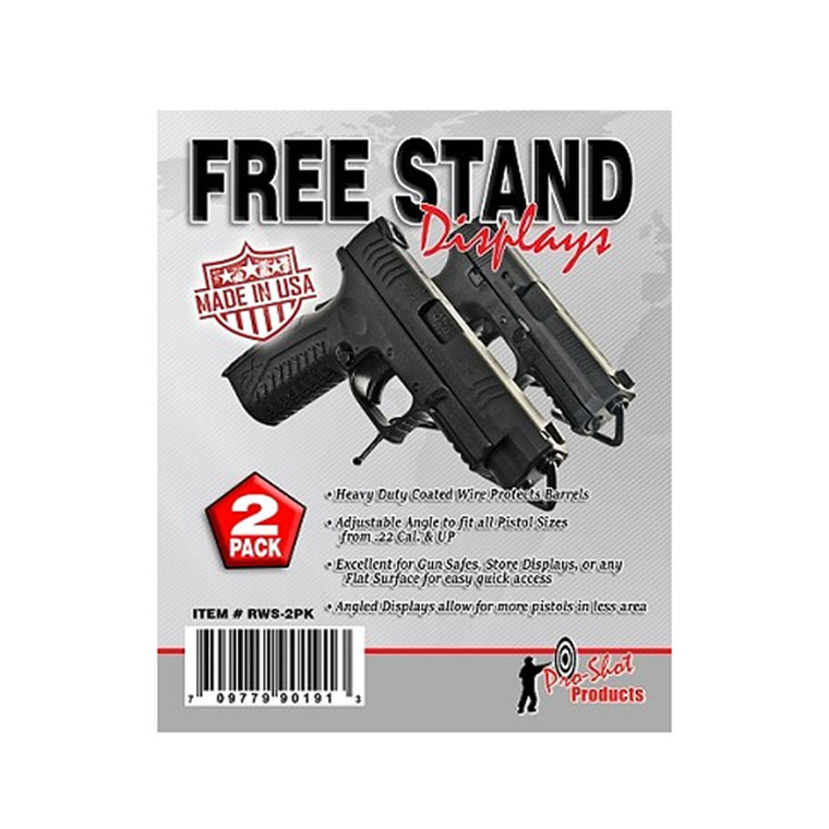 Pro-shot - Free Stand Pistol Display 2 Pk - RWS2PK