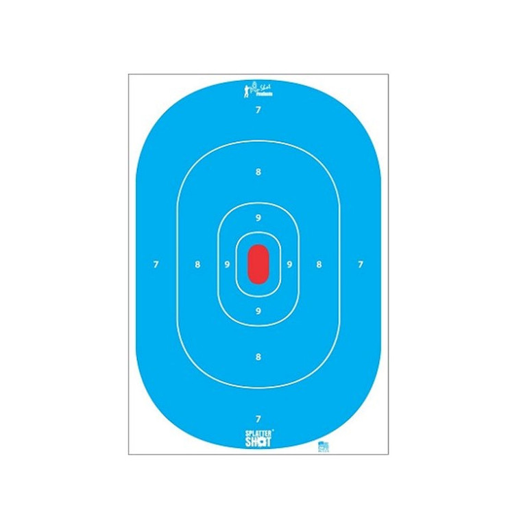 Pro-shot - 12x18 Silh Ins Low/high Hi Vis Bl 8pk - SILHINTPBLUE8PK