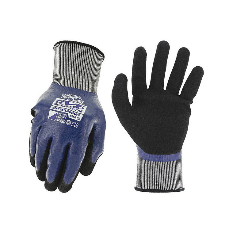 Mechanix Wear - Speedknit Shield Cut D4 Blue Medium - S2EE03009